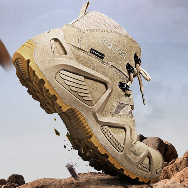 Military-grade quality waterproof and non-slip men's outdoor mesh hiking shoes